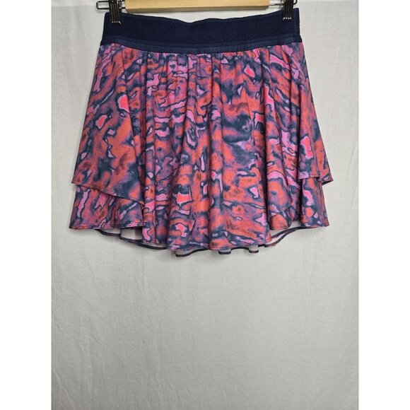 Lululemon Court Rival High Rise Skirt 6 Tall Chroma Clash Multi Mineral- FLAWED - Picture 2 of 16